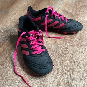 Adidas‎ Kids Soccer Cleats Black Pink US 4 | Firm Ground
